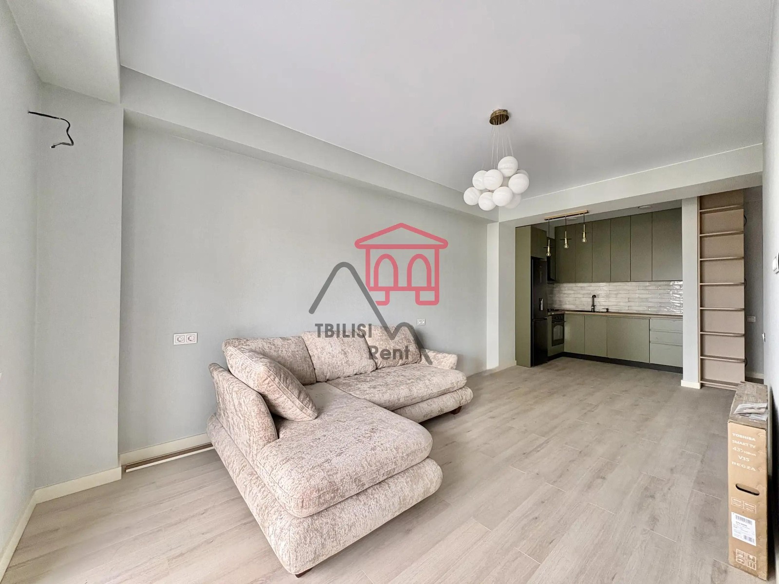 Didi Dighomi, 4th microdistrict, building 5 - 2 rooms